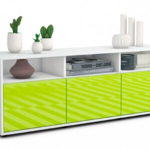 Lowboard Andrina, Grün (136x49x35cm)