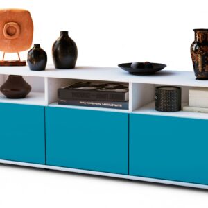 Lowboard Andrina, Türkis (136x49x35cm)