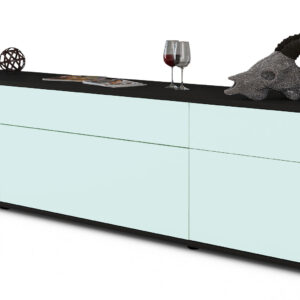 Lowboard Beppa | Korpus Anthrazit | Front in Mint | 180x49x35cm (BxHxT)