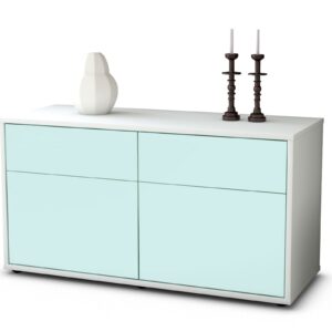 Lowboard Alena | Korpus Weiß | Front in Mint | 92x49x35cm (BxHxT)
