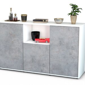 Sideboard Demetria, Beton (136x79x35cm)