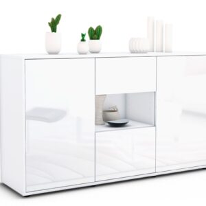 Sideboard Denise, Weiß (136x79x35cm)