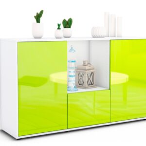 Sideboard Dhonna, Grün (136x79x35cm)
