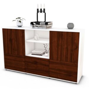 Sideboard Diellza, Walnuss (136x79x35cm)