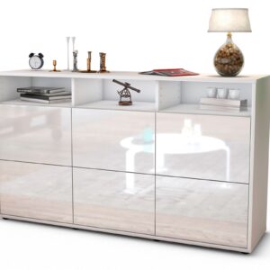 Sideboard Dilara, Weiß (136x79x35cm)