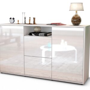 Sideboard Dimphi, Weiß (136x79x35cm)