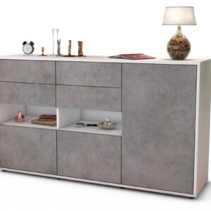 Sideboard Domi, Beton (136x79x35cm)