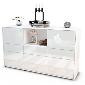 Sideboard Dominika, Weiß (136x79x35cm)