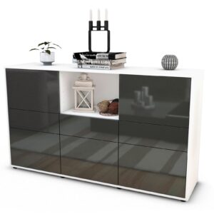 Sideboard Dominika, Grau (136x79x35cm)