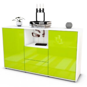 Sideboard Donika, Grün (136x79x35cm)