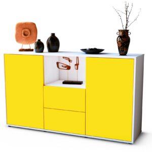 Sideboard Donika, Gelb (136x79x35cm)
