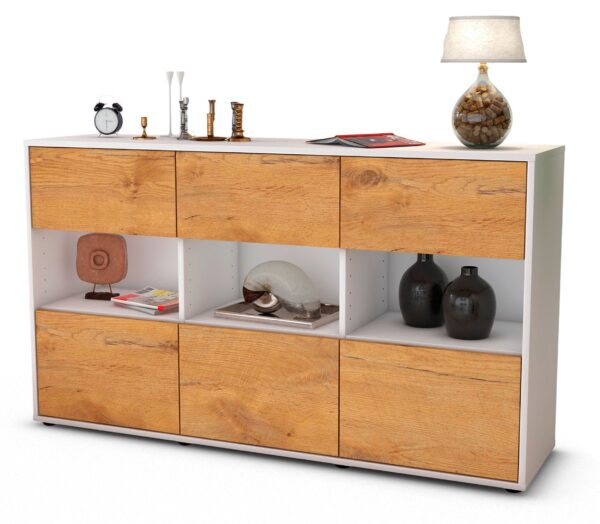 Sideboard Dorett, Eiche (136x79x35cm)