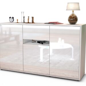 Sideboard Dorina, Weiß (136x79x35cm)