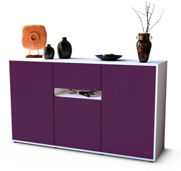 Sideboard Dorina, Lila (136x79x35cm)