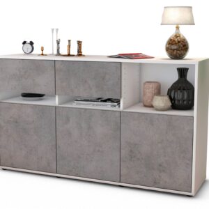 Sideboard Dorotea, Beton (136x79x35cm)