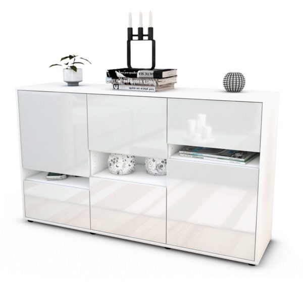 Sideboard Egizia, Weiß (136x79x35cm)