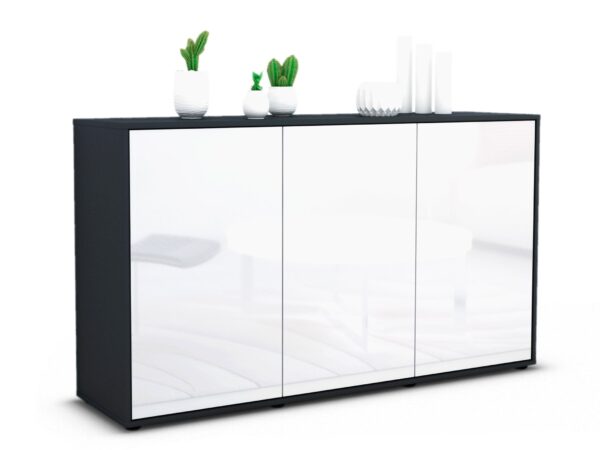 Sideboard Delia, Weiß (136x79x35cm)
