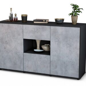Sideboard Denise, Beton (136x79x35cm)