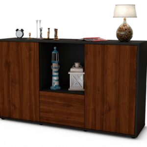 Sideboard Dhonna, Walnuss (136x79x35cm)