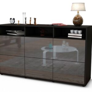 Sideboard Dilara, Grau (136x79x35cm)
