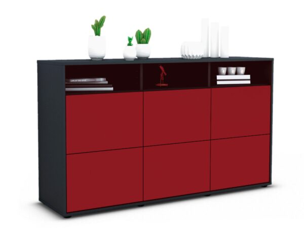 Sideboard Dilara, Bordeaux (136x79x35cm)