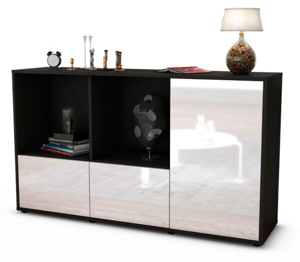 Sideboard Dolcia, Weiß (136x79x35cm)