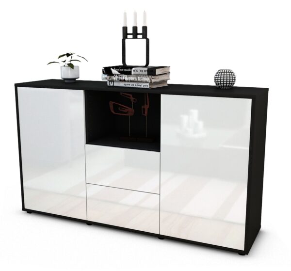 Sideboard Donika, Weiß (136x79x35cm)