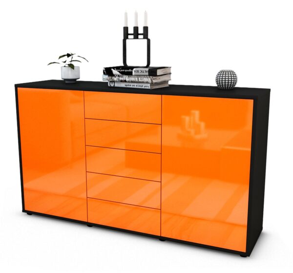 Sideboard Dorelly, Orange (136x79x35cm)
