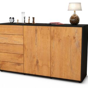 Sideboard Dorentina, Eiche (136x79x35cm)