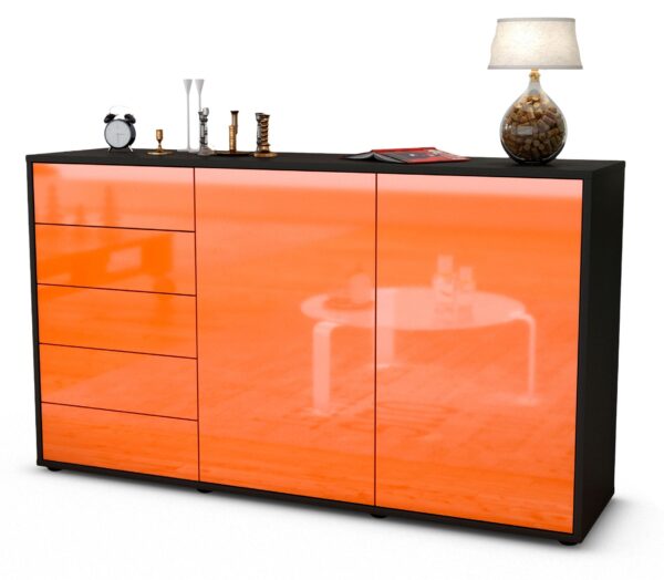 Sideboard Dorentina, Orange (136x79x35cm)