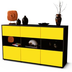 Sideboard Dorett, Gelb (136x79x35cm)