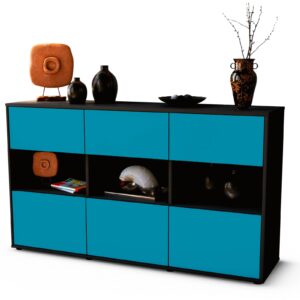 Sideboard Dorett, Türkis (136x79x35cm)