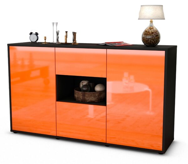 Sideboard Doriana, Orange (136x79x35cm)
