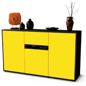 Sideboard Dorina, Gelb (136x79x35cm)