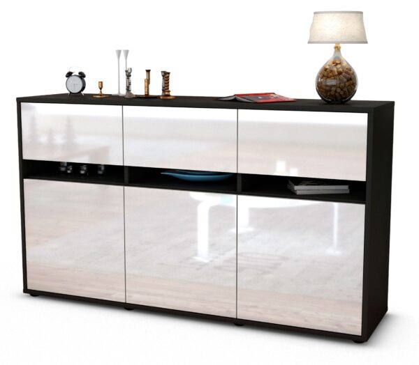 Sideboard Dorinde, Weiß (136x79x35cm)