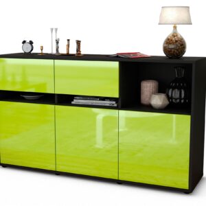 Sideboard Dorotea, Grün (136x79x35cm)