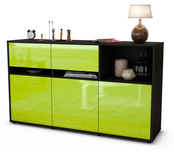 Sideboard Dorotea, Grün (136x79x35cm)