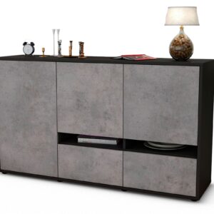 Sideboard Ebe, Beton (136x79x35cm)