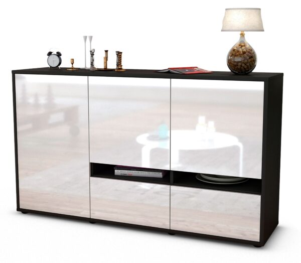 Sideboard Ebe, Weiß (136x79x35cm)