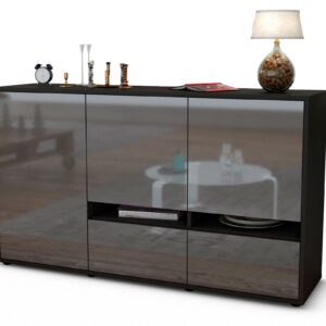 Sideboard Ebe, Grau (136x79x35cm)