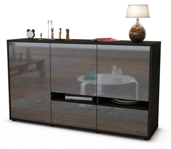Sideboard Ebe, Grau (136x79x35cm)