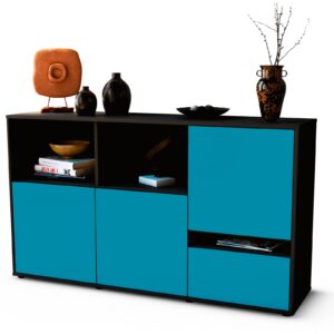 Sideboard Eda, Türkis (136x79x35cm)