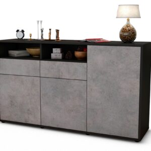 Sideboard Editta, Beton (136x79x35cm)