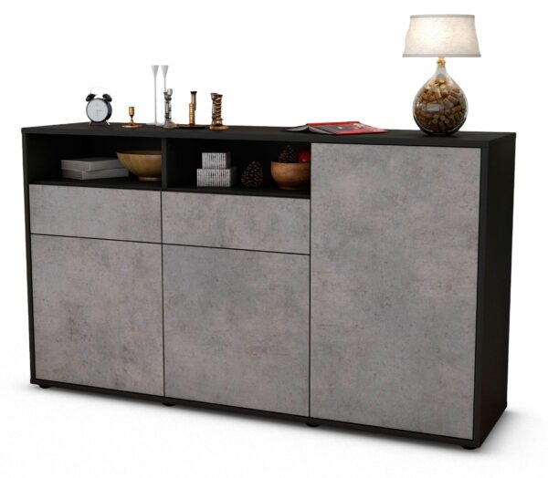 Sideboard Editta, Beton (136x79x35cm)