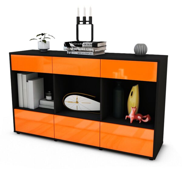 Sideboard Efisia, Orange (136x79x35cm)