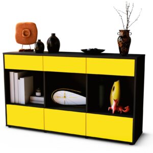 Sideboard Efisia, Gelb (136x79x35cm)