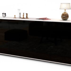 Sideboard Eli, Schwarz (180x79x35cm)