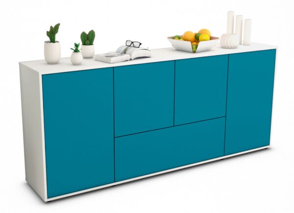 Sideboard Eli, Türkis (180x79x35cm)