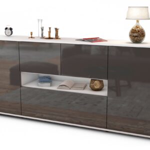 Sideboard Elisabetta, Grau (180x79x35cm)