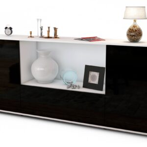 Sideboard Ella, Schwarz (180x79x35cm)